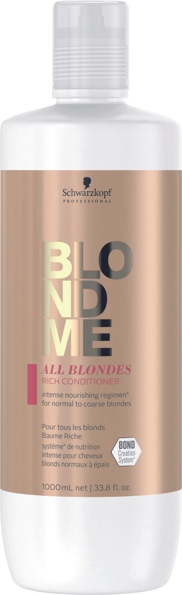 Schwarzkopf Blondme All Blondes Rich Conditioner 1000ml - Franklins