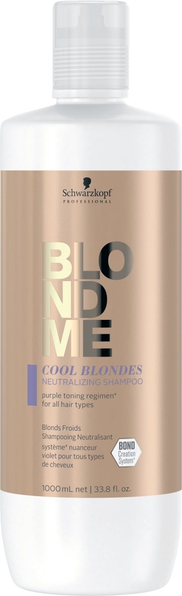 Schwarzkopf Blondme Cool Blondes Neutralizing Shampoo 1000ml - Franklins