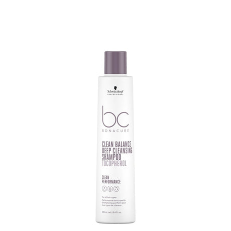 Schwarzkopf Bonacure Clean Balance Deep Cleansing Shampoo Tocopherol 250ml - Franklins