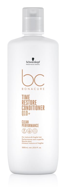 Schwarzkopf Bonacure Time Restore Conditioner Q10+ 1000ml - Franklins