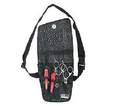 Sibel Black Croc Print Scissor Tool Pouch Belt - Franklins