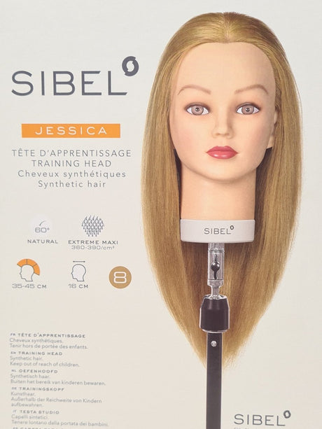 Sibel Jessica Synthetic Blonde Training Dolls Head - Franklins