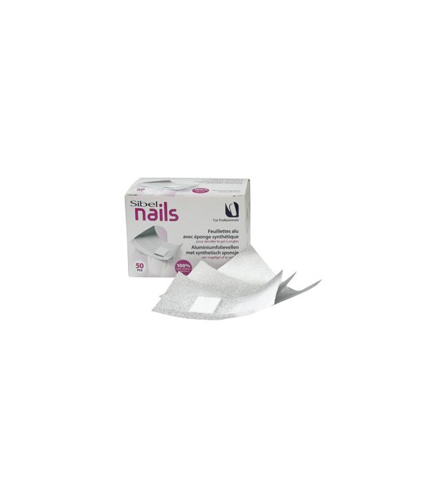 Sibel Nails Foil Sheets With Foam Pad 50Pc - Franklins