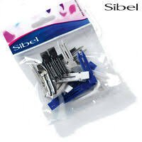 Sibel Plastic Double Prong Curl Clips 20pcs - Franklins