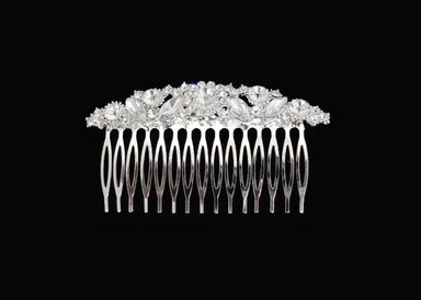 Silver Crystal Jewel Comb Hair Clip - Franklins