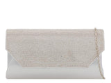 Silver Diamanté Crystal Clutch Bag - Franklins