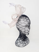 Silver Grey Bow Feather Fascinator - Franklins