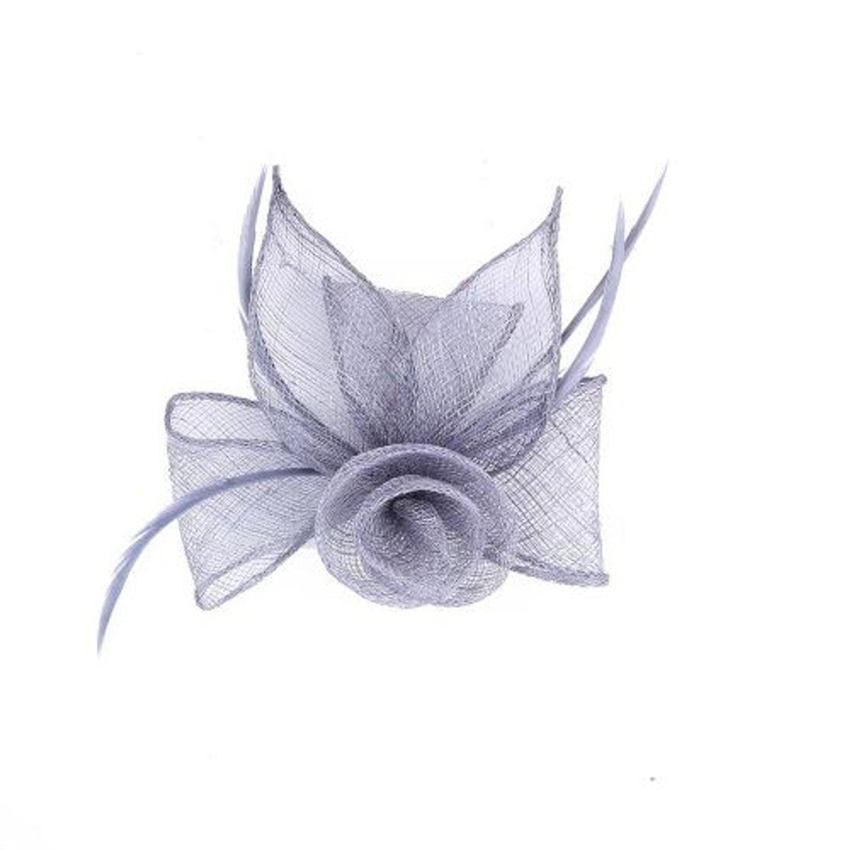 Silver Grey Flower Bud Comb Fascinator - Franklins