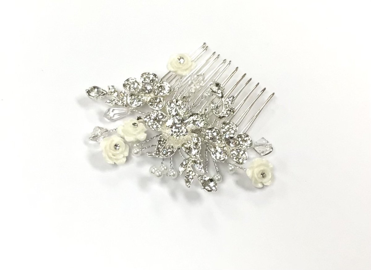 Silver Plated Bridal Hair Comb - Franklins