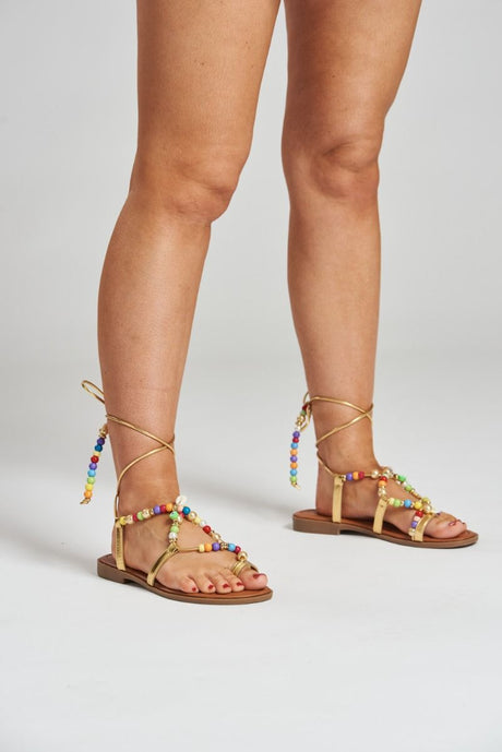 South Beach Beaded Strappy Sandal - Franklins