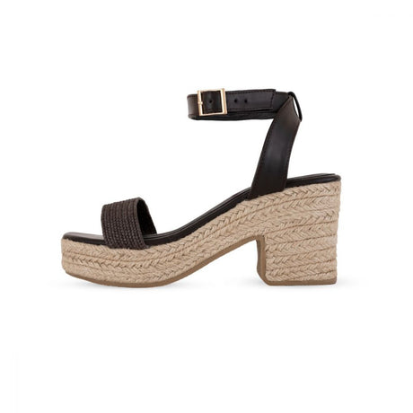 South Beach Brown Retro Platform Espadrilles - Franklins