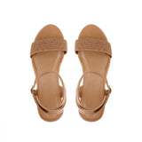 South Beach Nude Retro Platform Espadrilles - Franklins