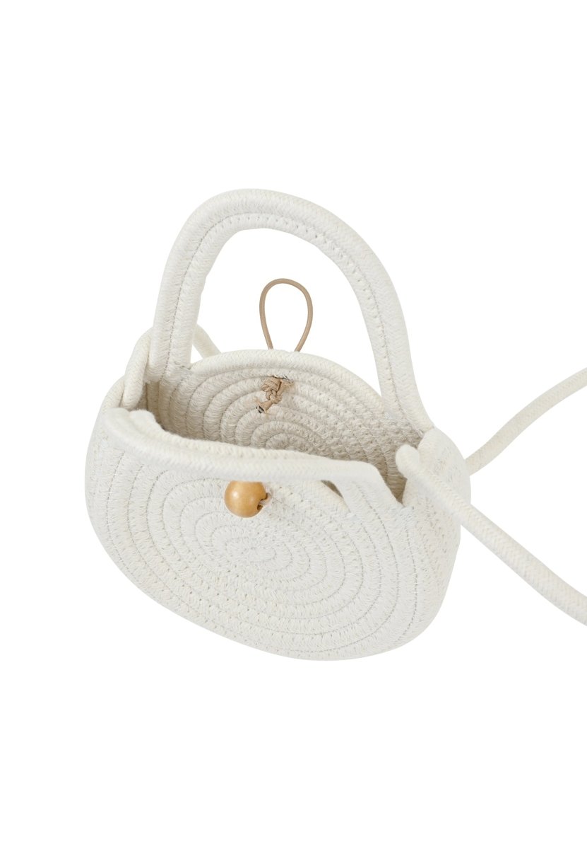 South Beach White Mini Rope Bag - Franklins