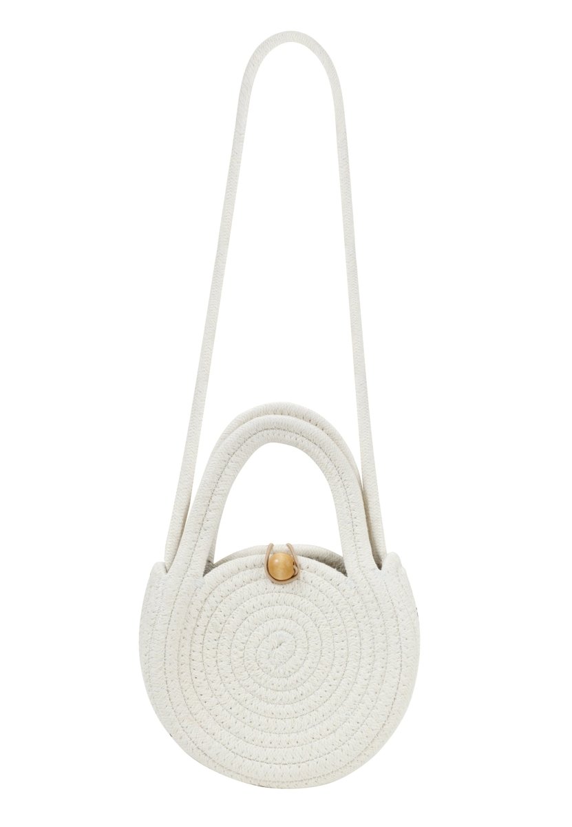 South Beach White Mini Rope Bag - Franklins