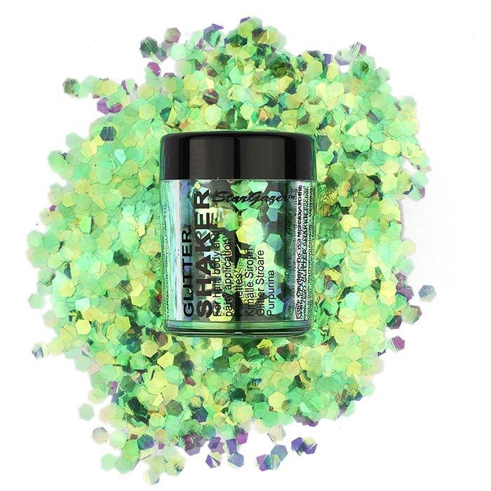 Stargaze UV Green Chunky Glitter Shaker Pot 5g - Franklins