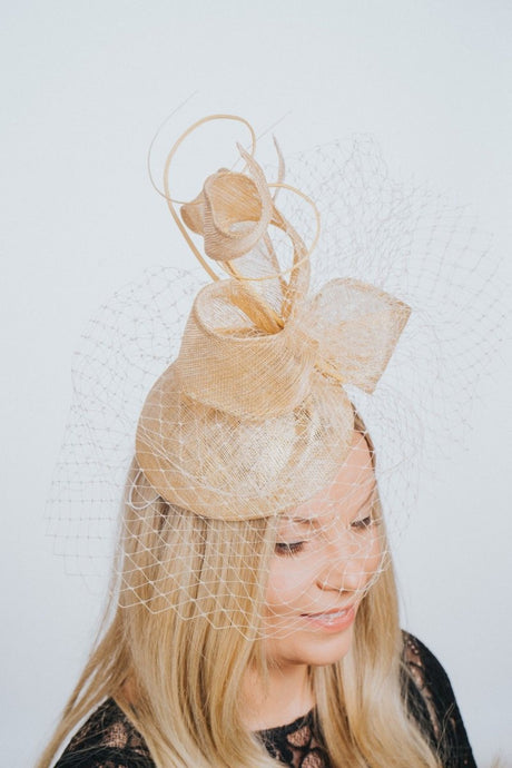 Swirl Net Pillbox Fascinator - Franklins