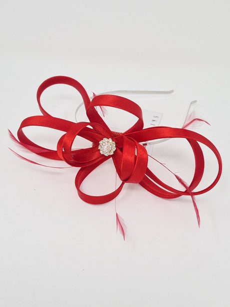 Tabasco Satin Fascinator With Diamanté Flower - Franklins