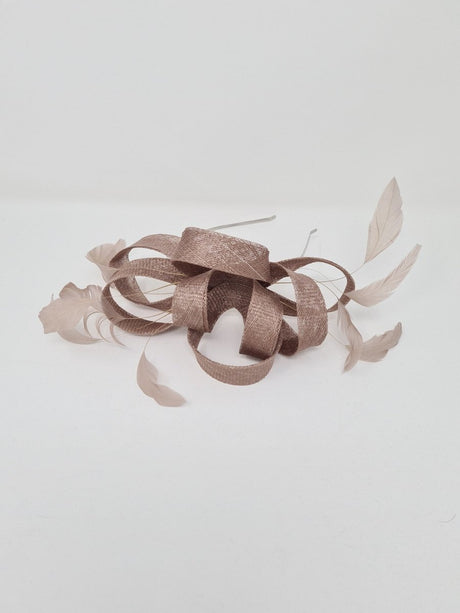 Taupe Loop Fascinator - Franklins