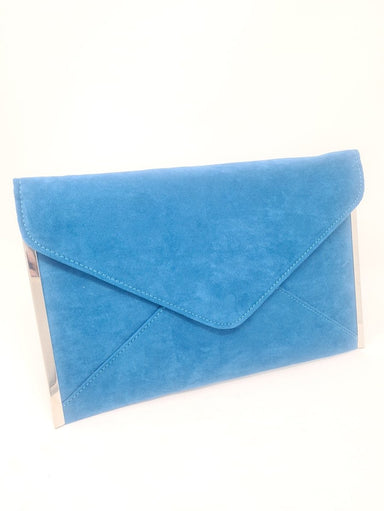 Teal Envelope Clutch Bag - Franklins