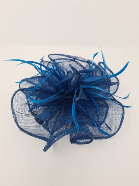 Teal Sinamay Flower Clip Fascinator - Franklins