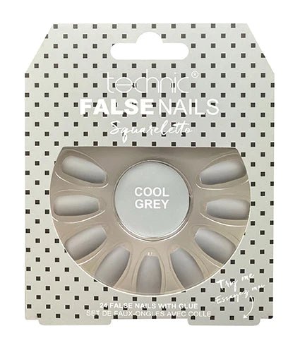 Technic False Nails Squareletto- Cool Grey - Franklins