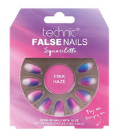 Technic False Nails Squareletto- Pink Haze - Franklins