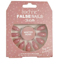 Technic False Nails Stiletto- Winter Rose - Franklins