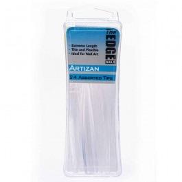 The Edge Nails Artizan Clear Nail Tips 24 Assorted Pack - Franklins