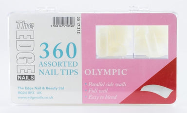 The Edge Olympic Nail Tips Box Of 360 Assorted Tips - Franklins