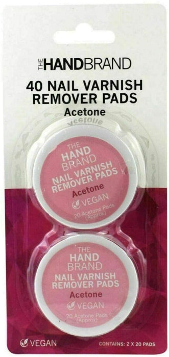 The Hand Brand Nail Varnish Remover Pads 2 Pack - Franklins