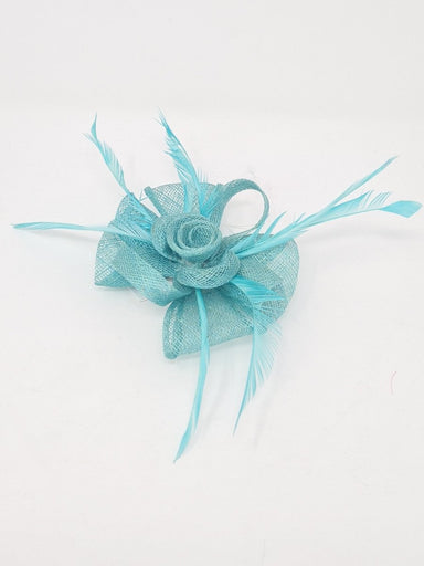 Tropic Green Feather Flower Hairslide - Franklins