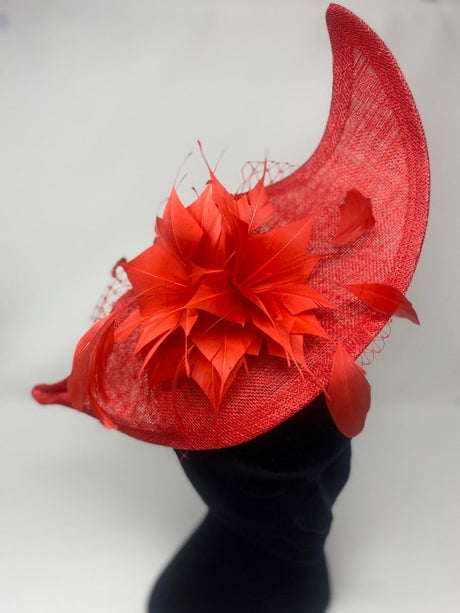 Tulip Red Wave Hairband Fascinator - Franklins