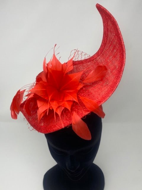 Tulip Red Wave Hairband Fascinator - Franklins