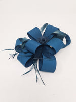 Turquoise Blue Flower Fascinator - Franklins