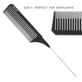 Vellen Hair Pemium Tail Comb Set Black Trio - Franklins