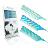 Vellen Hair Pemium Tail Comb Set Green Blue Trio - Franklins