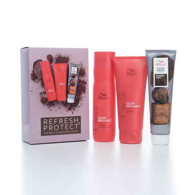 Wella Refresh & Protect Hair Care Set For Rich Chocolate Tones - Franklins