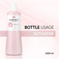 Wella Shinefinity Activator 2% Bottle Usage 1L - Franklins