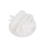 White Feather Hair Slide Clip On Fascinator - Franklins