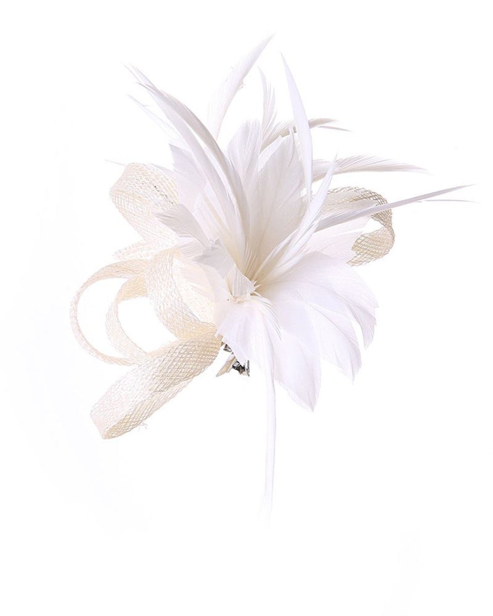 White Feather Slide Hair Clip - Franklins