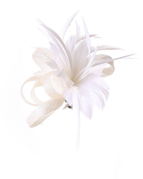 White Feather Slide Hair Clip - Franklins