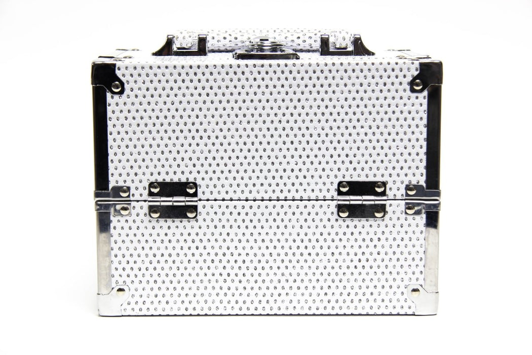 White Glitter Cosmetic Beauty Case - Franklins