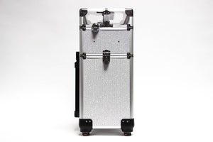 White Glitter Equipment Trolley Case - Franklins