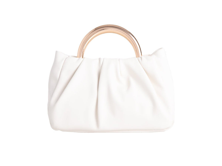 White Quilted Handbag - Franklins