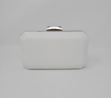 White Shimmer Glitter Clutch Bag - Franklins