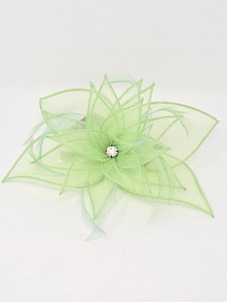 Zest Green Organza Flower Slide - Franklins